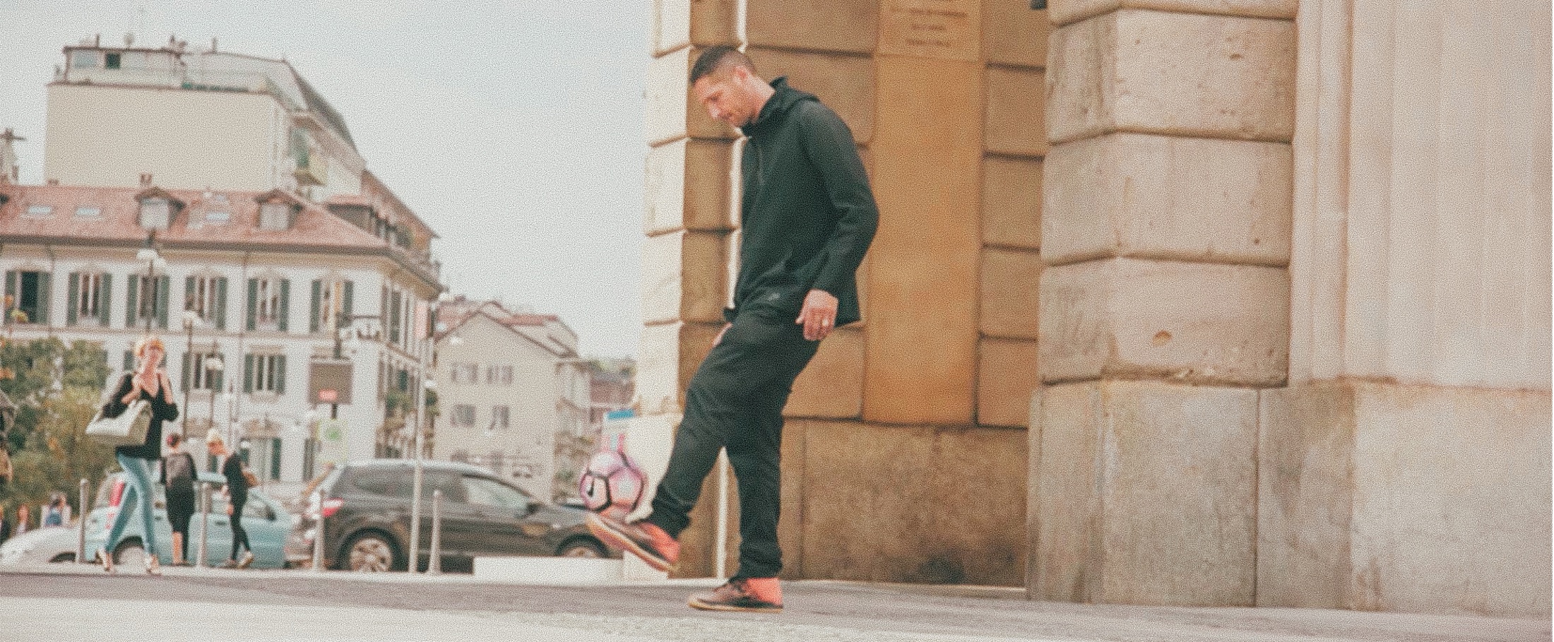 Marco Materazzi on a city street