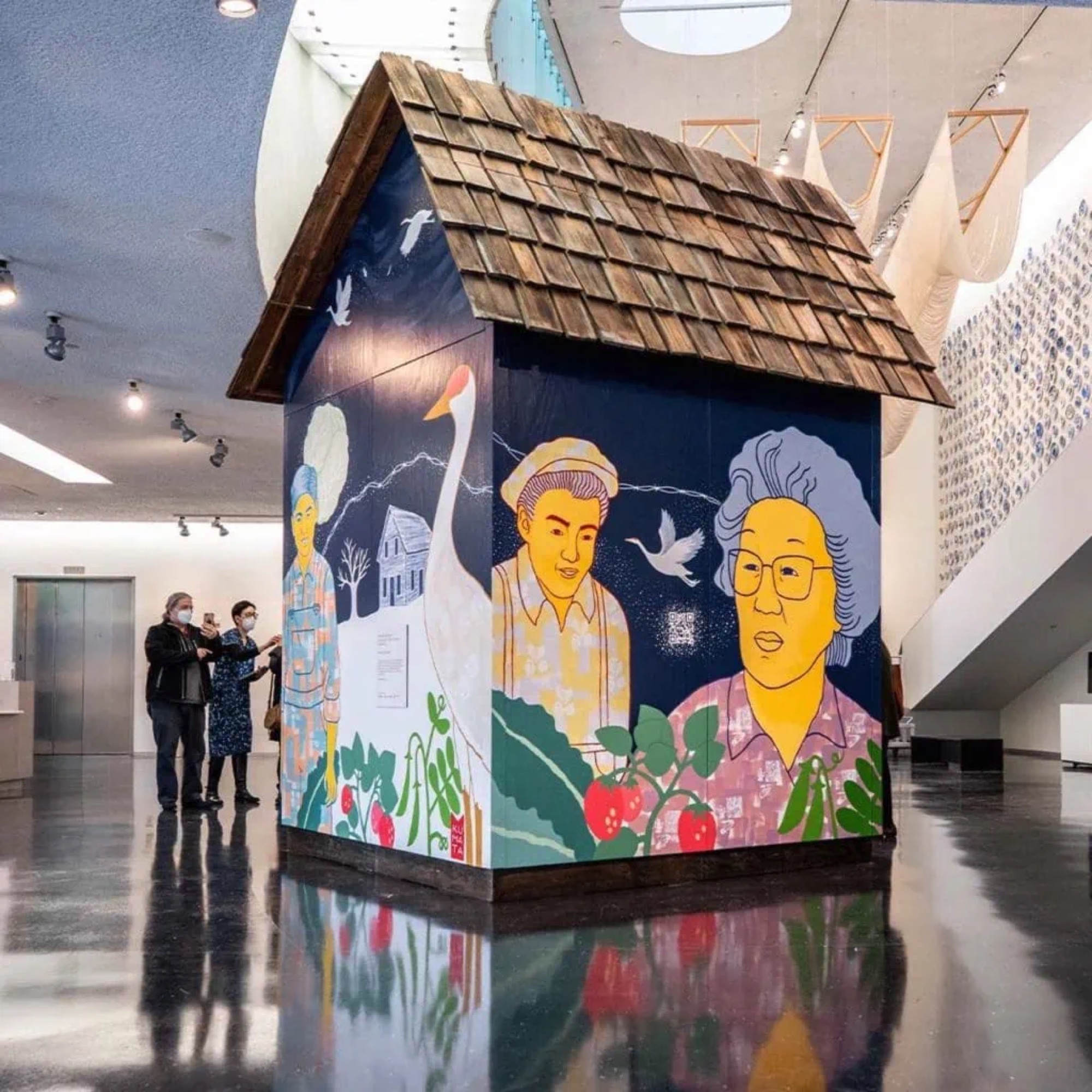 Emerging Radiance interactive farmhouse honoring the Nikkei farmers of Bellevue